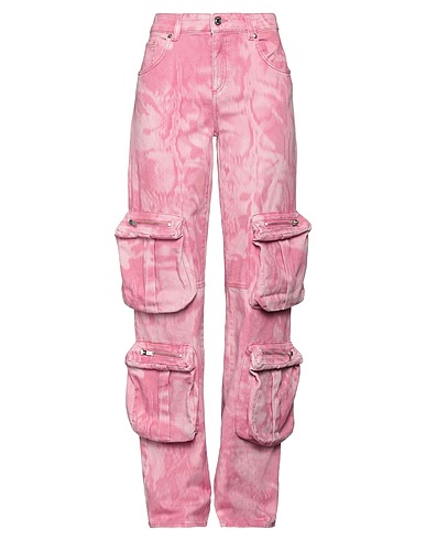 BLUMARINE Denim pants Pink 98% Cotton, 2% Elastane
