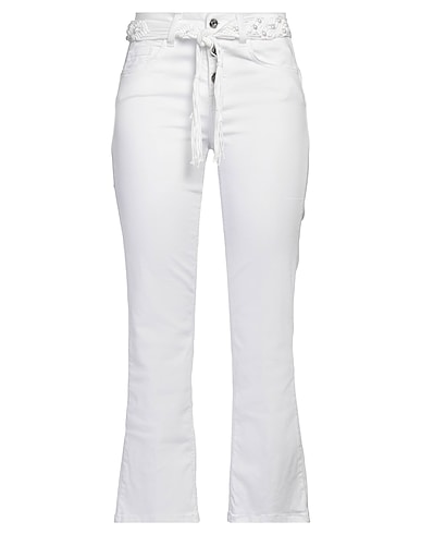LIU •JO Bootcut Jeans White 97% Cotton, 3% Elastane