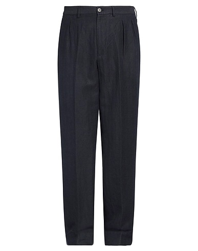 A.B.C.L. Casual trouser Navy blue 50% Cotton, 50% Hemp