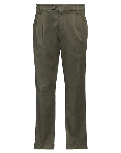 DEVORE INCIPIT Pantalone Verde militare 97% Cotone, 3% Elastan