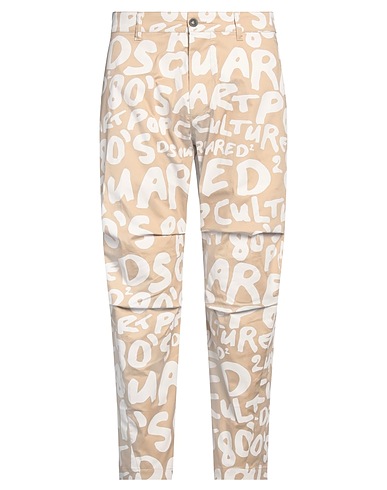 DSQUARED2 Denim pants Beige 97% Cotton, 3% Elastane