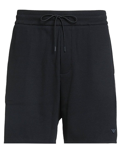 EMPORIO ARMANI Shorts & Bermuda Midnight blue 58% Cotton, 39% Polyester, 3% Elastane