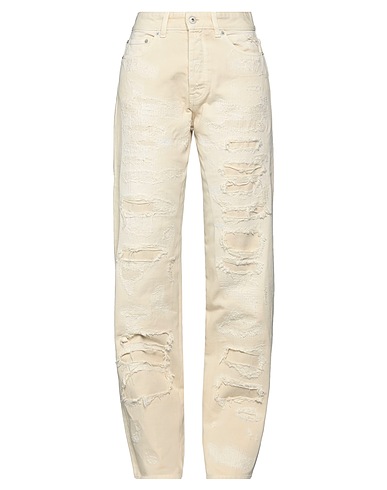 HERON PRESTON Pantaloni jeans Beige 100% Cotone