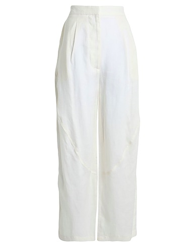 LARDINI Casual trouser Cream 100% Linen