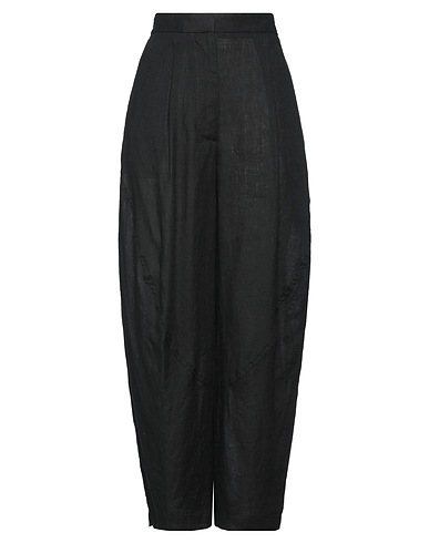 LARDINI パンツ NERO リネン 100%