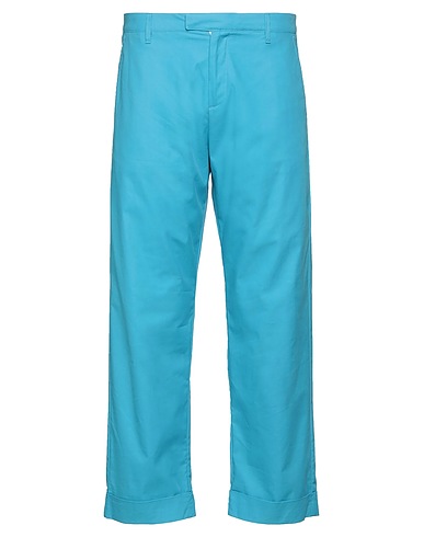BERNA Casual trouser Turquoise 71% Cotton, 26% Polyamide, 3% Elastane