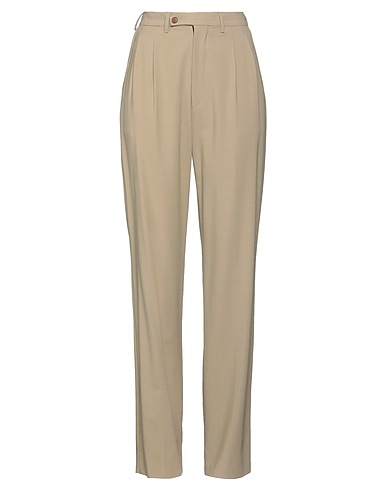 VESCOVO Casual trouser Khaki 100% Cotton