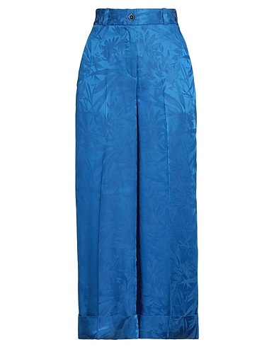 PT Torino Casual trouser Azure 53% Acetate, 47% Viscose