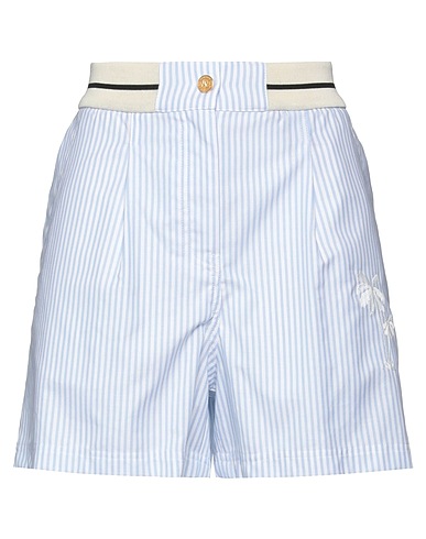 PALM ANGELS Shorts & Bermudas Himmelblau 100% Baumwolle