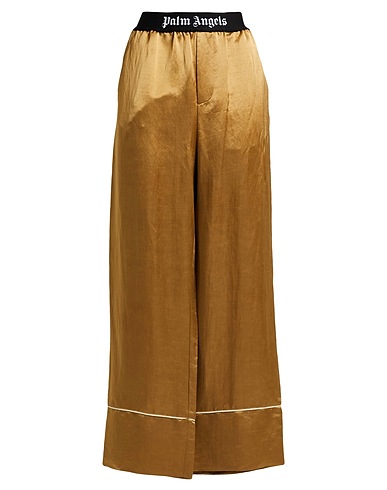 PALM ANGELS Pigiama Giallo ocra 56% Lino, 44% Viscosa