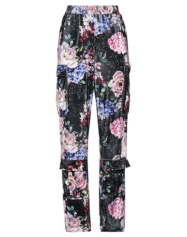 5 PROGRESS Casual pants Black 95% Polyester, 5% Elastane