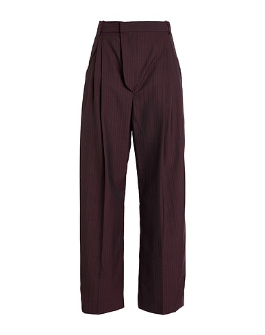 VICTORIA BECKHAM Casual trouser Plum 55% Polyester, 45% Virgin Wool