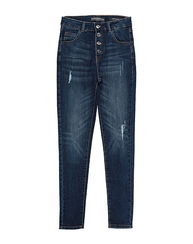 GUESS Denim trousers Blue 81% Cotton, 18% Polyester, 1% Elastane