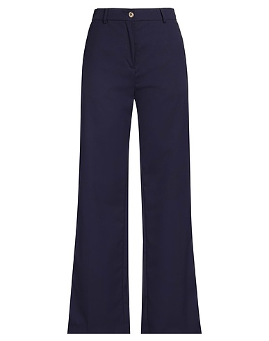 BAUM UND PFERDGARTEN Casual trouser Midnight blue 68% Polyester, 29% Viscose, 3% Elastane