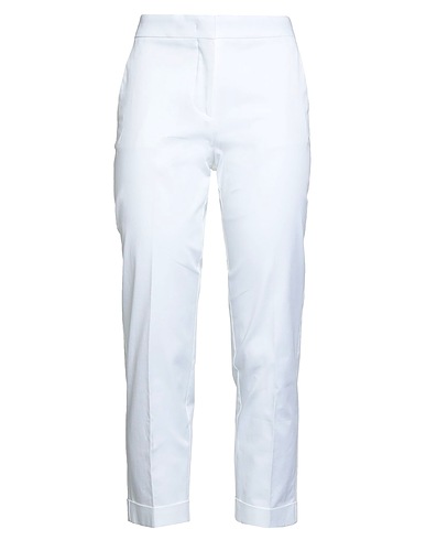 ETRO Casual trouser White 97% Cotton, 3% Elastane