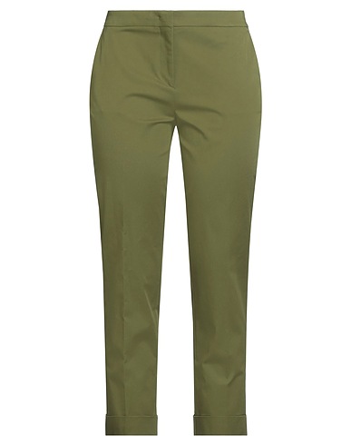 ETRO Casual trouser Military green 97% Cotton, 3% Elastane
