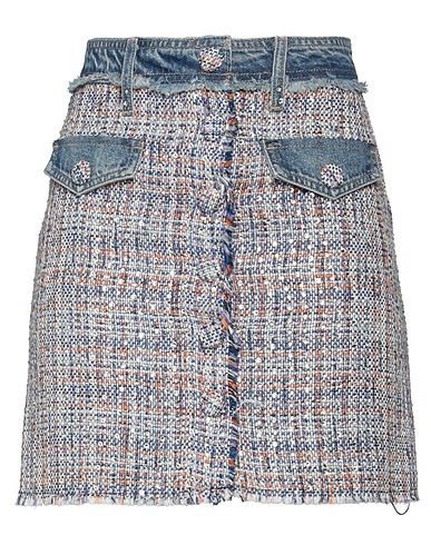 LIU •JO Denim skirt Blue 42% Acrylic, 27% Cotton, 21% Polyester, 10% Viscose
