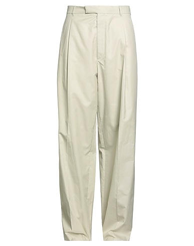 DIOR HOMME Casual trouser Light green 82% Cotton, 18% Silk