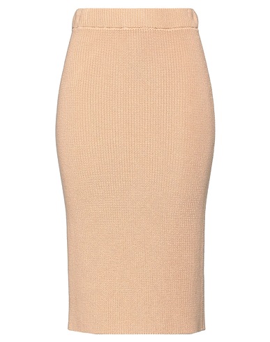 KONTATTO Midi skirt Camel 100% Cotton