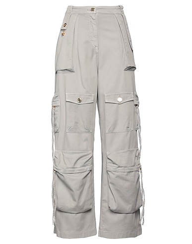 ELISABETTA FRANCHI Casual pants Grey 99% Cotton, 1% Elastane