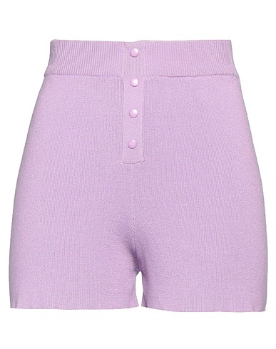 COMPAÑIA FANTASTICA Shorts & Bermuda Lilac 60% Viscose, 40% Cotton