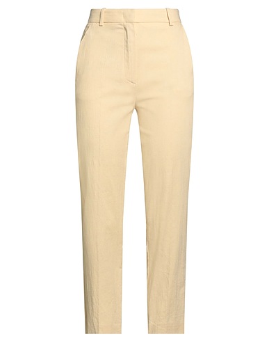 KAOS Casual pants Ivory 73% Viscose, 22% Linen, 3% Cotton, 2% Elastane