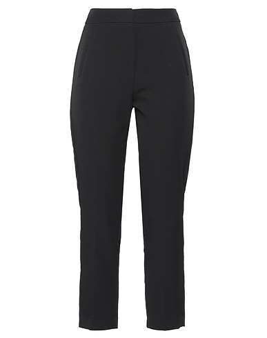 KONTATTO Casual trouser Black 90% Polyester, 10% Elastane