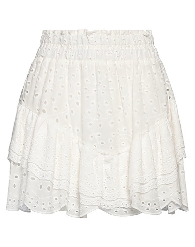 VICOLO Mini skirt White 100% Cotton
