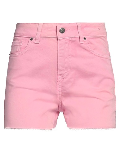VICOLO Denim shorts Pink 98% Cotton, 2% Elastane