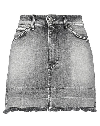 VICOLO Denim skirt Black 100% Cotton
