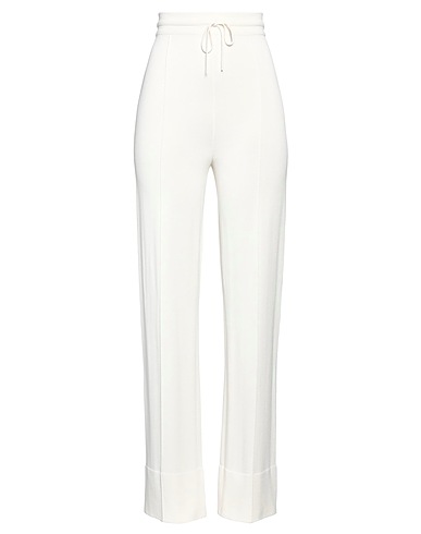 ERMANNO SCERVINO Casual pants White 96% Viscose, 4% Polyester