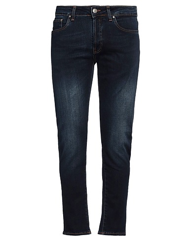 JOHNNY LAMBS Denim trousers Blue 97% Cotton, 3% Elastane