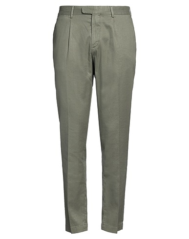 DEVORE INCIPIT Pantalone Verde salvia 49% Lino, 48% Cotone, 3% Elastan