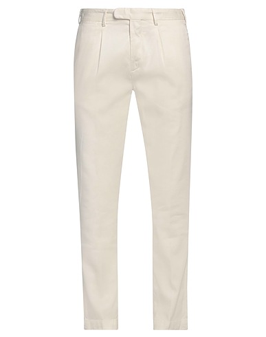 DEVORE INCIPIT Casual pants Ivory 49% Linen, 48% Cotton, 3% Elastane