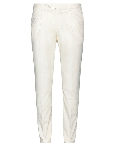 DEVORE INCIPIT Casual pants Ivory 96% Cotton, 4% Elastane