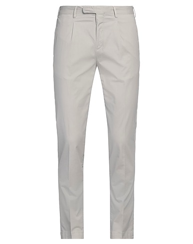 DEVORE INCIPIT Casual pants Light grey 96% Cotton, 4% Elastane