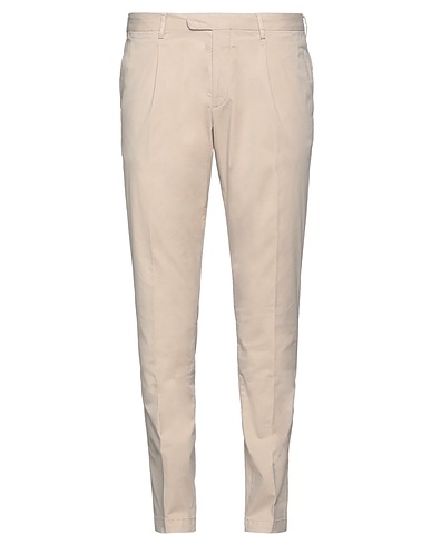 DEVORE INCIPIT Casual pants Beige 96% Cotton, 4% Elastane