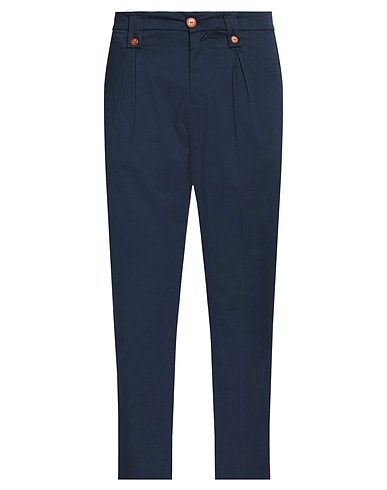 NEILL KATTER Pantalone Blu navy 70% Cotone, 30% Lino