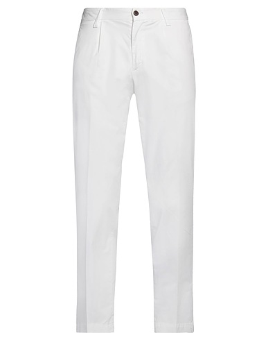 DEVORE INCIPIT Casual trouser White 96% Cotton, 4% Elastane