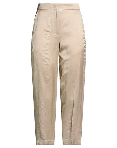 SEVENTY VENEZIA Casual pants Beige 68% Viscose, 32% Linen