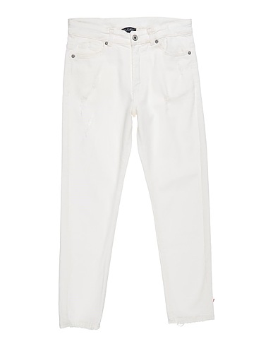 PLEASE Casual trouser White 98% Cotton, 2% Elastane