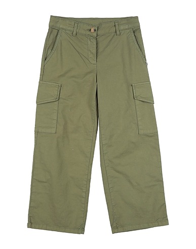 PLEASE Casual pants VERDE MILITARE 97% Cotton, 3% Elastane