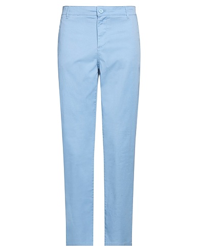 ARMANI EXCHANGE Casual pants Sky blue 97% Cotton, 3% Elastane