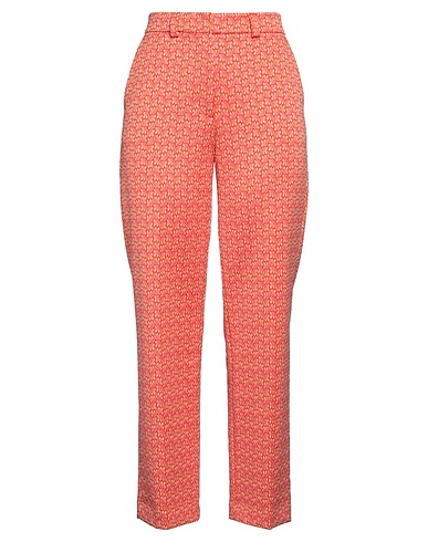 SEVENTY VENEZIA Casual trouser Orange 58% Polyester, 37% Polyamide, 5% Elastane