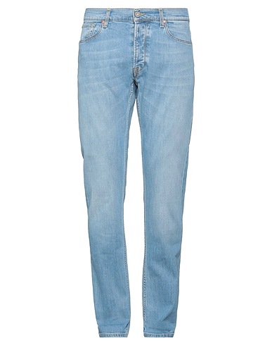 TELA GENOVA Denim pants Blue 99% Cotton, 1% Elastane