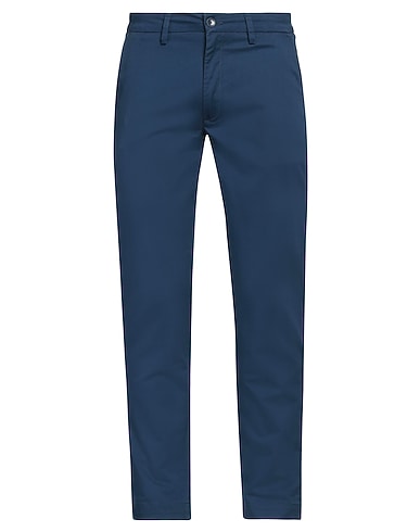 HAMAKI-HO Casual trouser Navy blue 98% Cotton, 2% Elastane