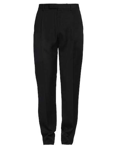 LARDINI Casual trouser NERO 98% Viscose, 2% Silk