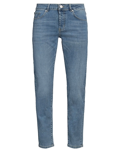 HAMAKI-HO Denim trousers BLU 99% Cotton, 1% Elastane