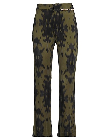 BAZAR DELUXE Casual trouser Military green 96% Viscose, 4% Elastane