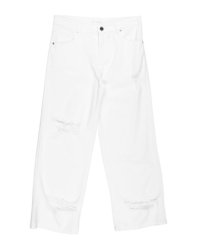 L:Ú L:Ú by MISS GRANT Casual trouser White 97% Cotton, 3% Elastane
